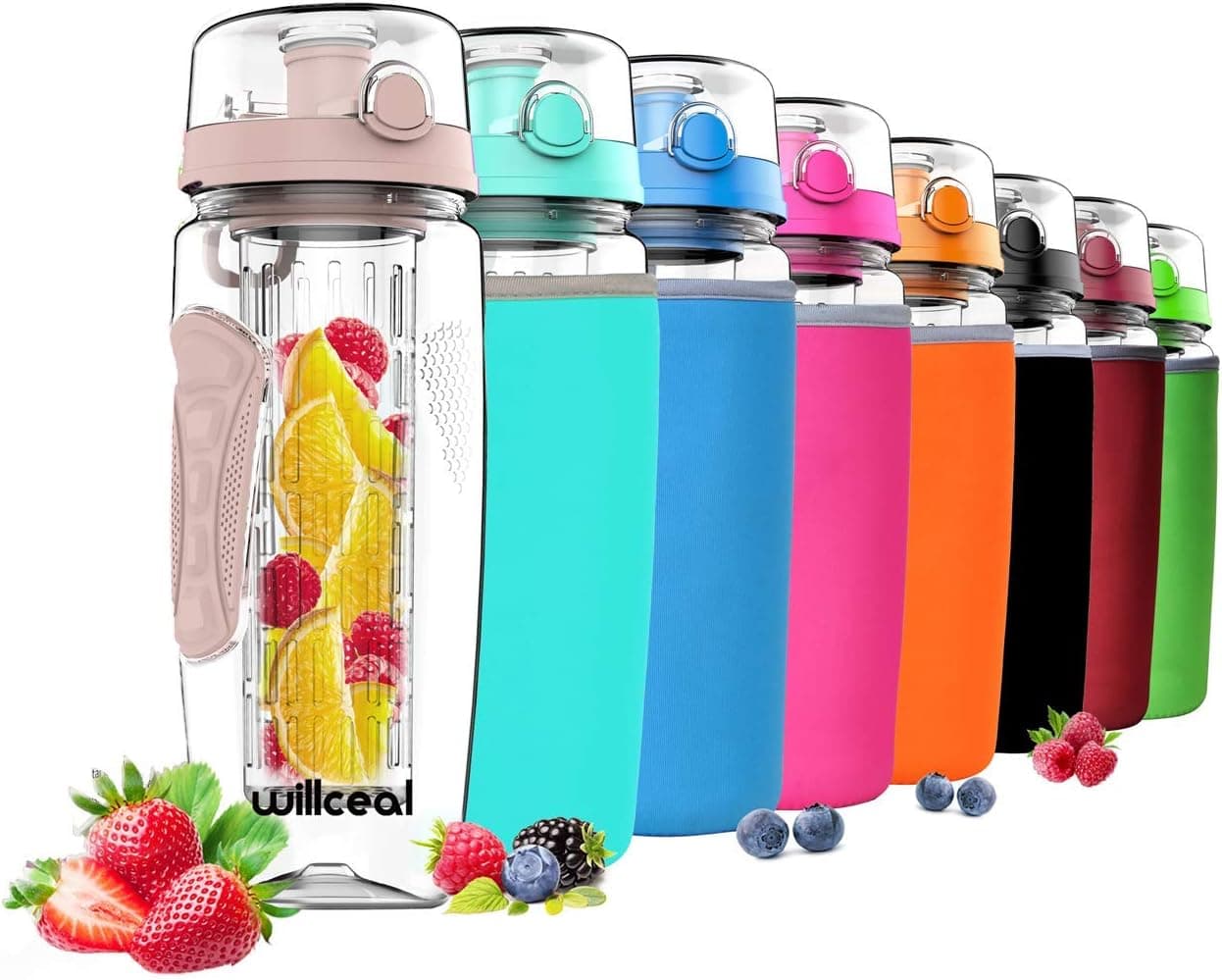 Bouteille d'eau infuseur de fruits